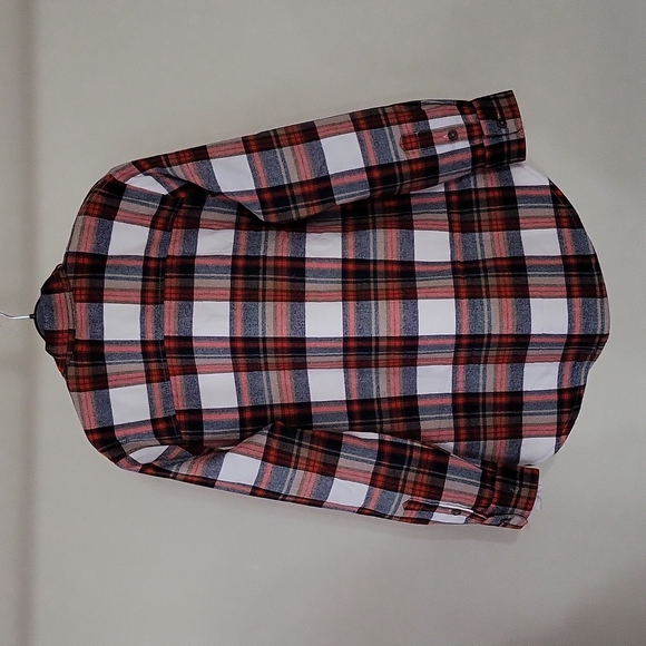 J. Crew Sherpa Lined Oversized Plaid Flannel Shacket - Picture 13 of 16